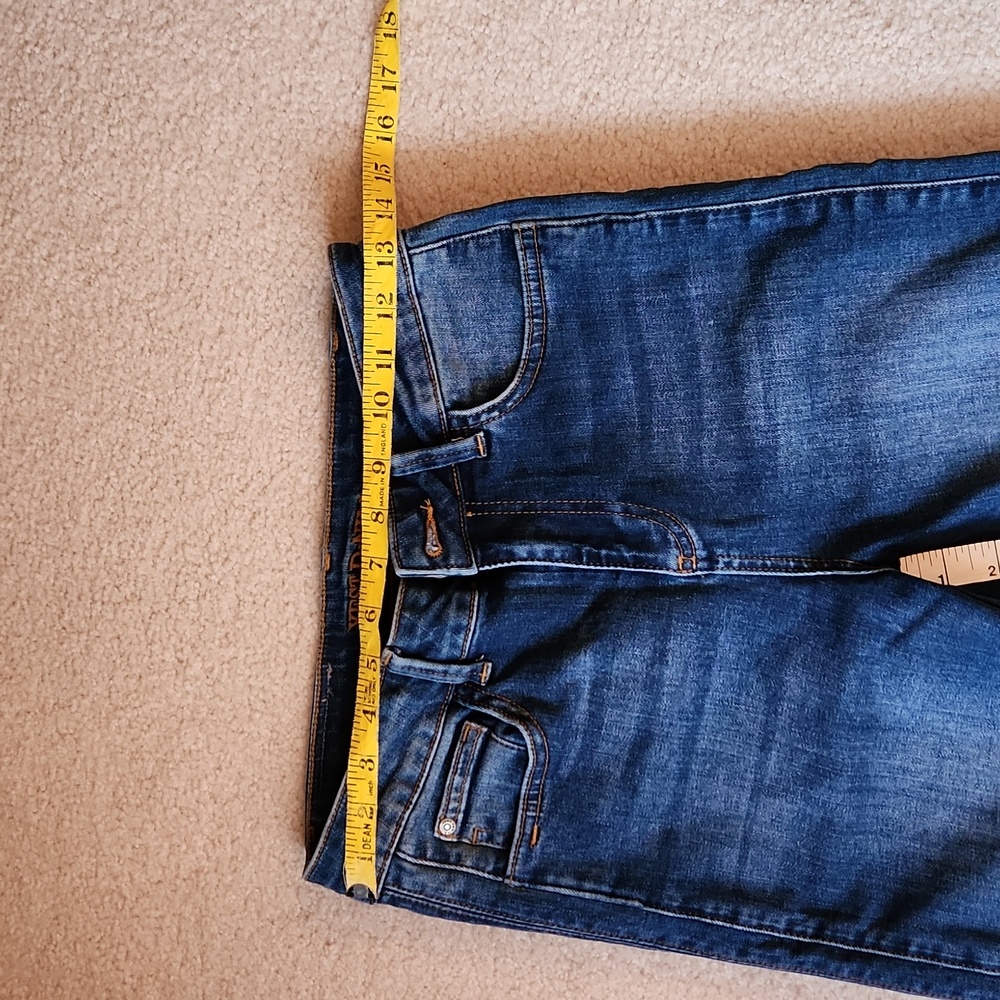 YEST D-NIM Jeans Dark Blue Denim Straight Leg Jeans Size 4 - Picture 12 of 12